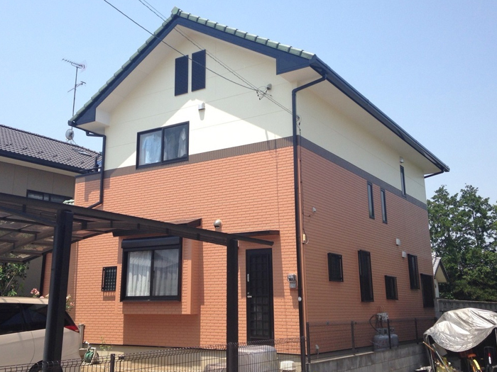 深谷市東方 T 様邸 外壁屋根無機ハイブリッド塗装+シーリング工事