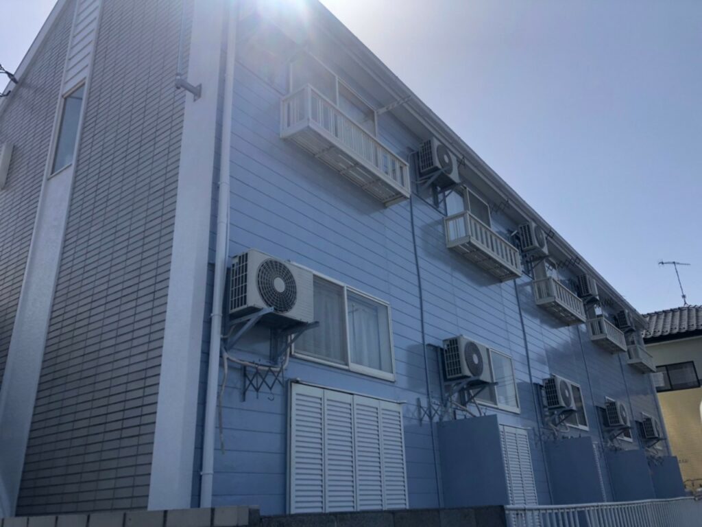 深谷市　アパート外壁塗装工事　完成！