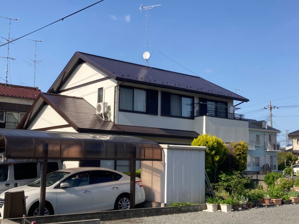 行田市　外壁屋根塗装　雨樋交換工事　完成