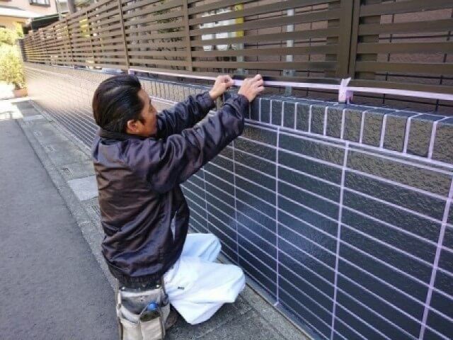 熊谷市石原 外壁塗装施工中