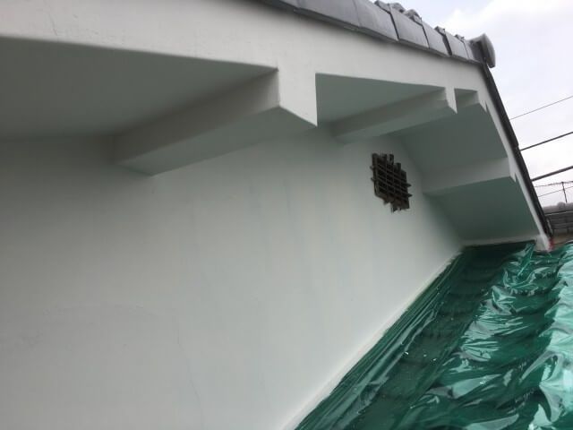 熊谷市末広　外壁塗装工事　もうすぐ完成