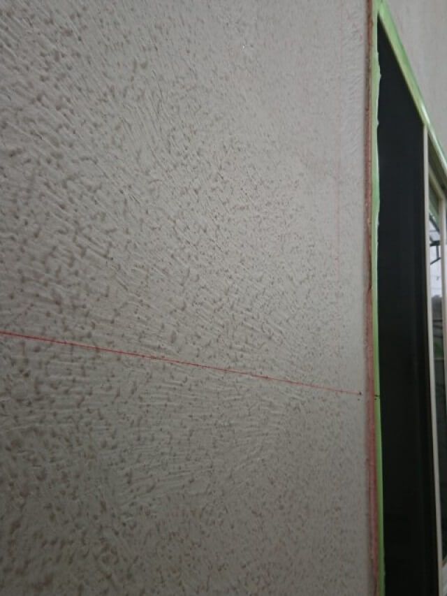 鴻巣市 逆川 外壁塗装工事施工中