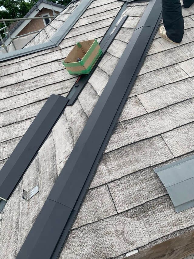 熊谷市 石原 外壁塗装 施工中