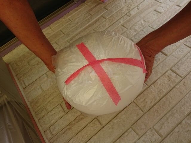 熊谷市 楊井の外壁塗装施工中