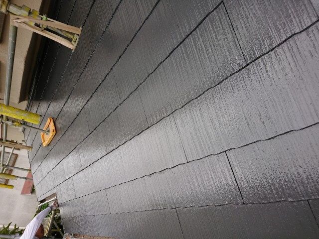 熊谷市上須戸 外壁塗装施工中