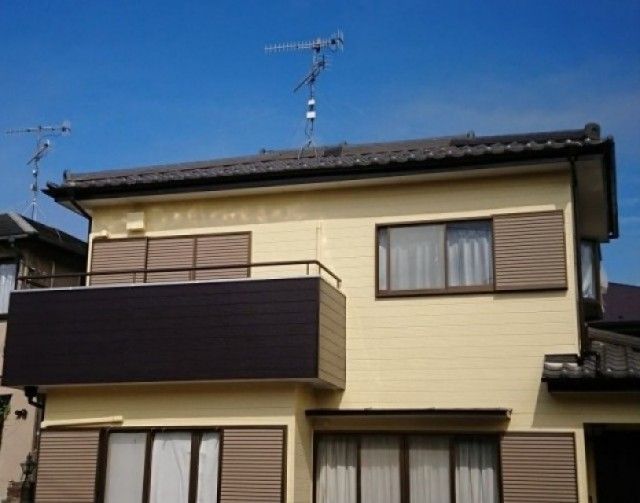 熊谷市 大原 外壁塗装工事施工中