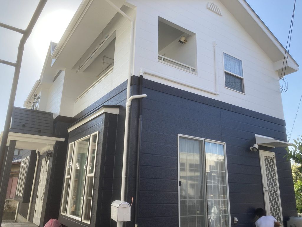 熊谷市石原　外壁屋根塗装工事　完成