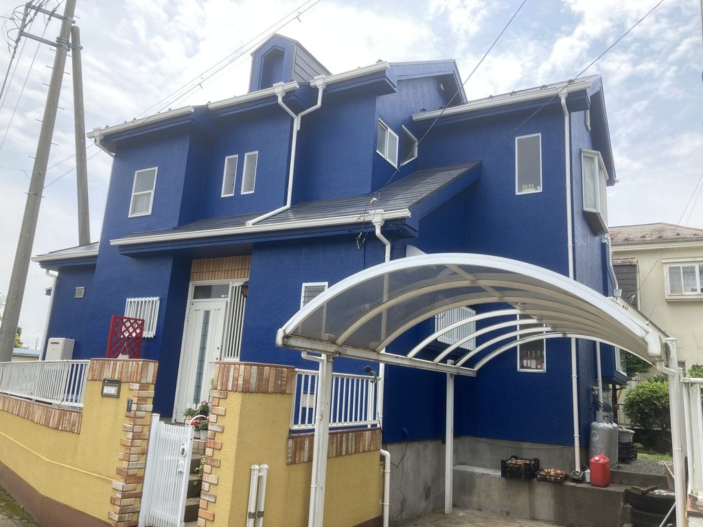 寄居町用土　外壁屋根塗装工事　完成