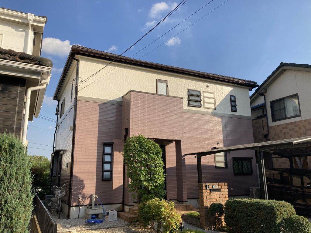 熊谷市久保島　外壁塗装工事　完成です！