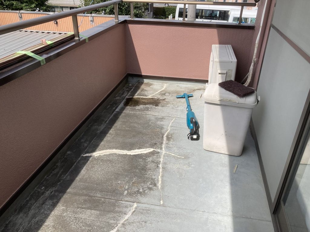 熊谷市籠原南　バルコニー床　ウレタン防水　完成