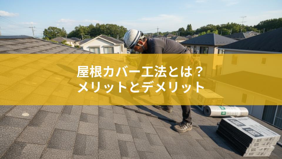 屋根カバー工法とは？メリットとデメリットを解説！