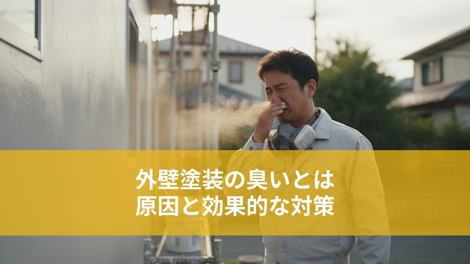 外壁塗装の臭いとは？原因と効果的な対策を解説